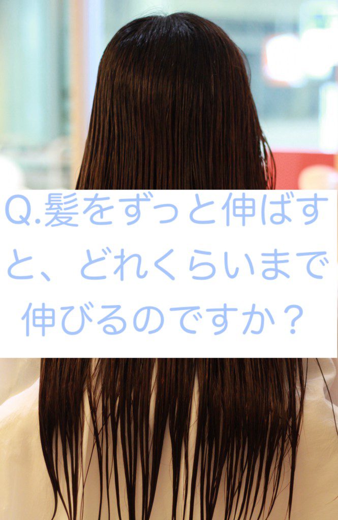Q 髪をずっと伸ばすと どれくらいまで伸びるのですか 高円寺 美容室 On The Corner オンザコーナーヘアサロン