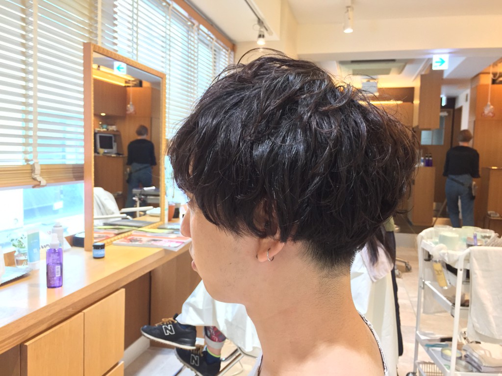 メンズのお客様にデジタルパーマ 高円寺 美容室 On The Corner オンザコーナーヘアサロン