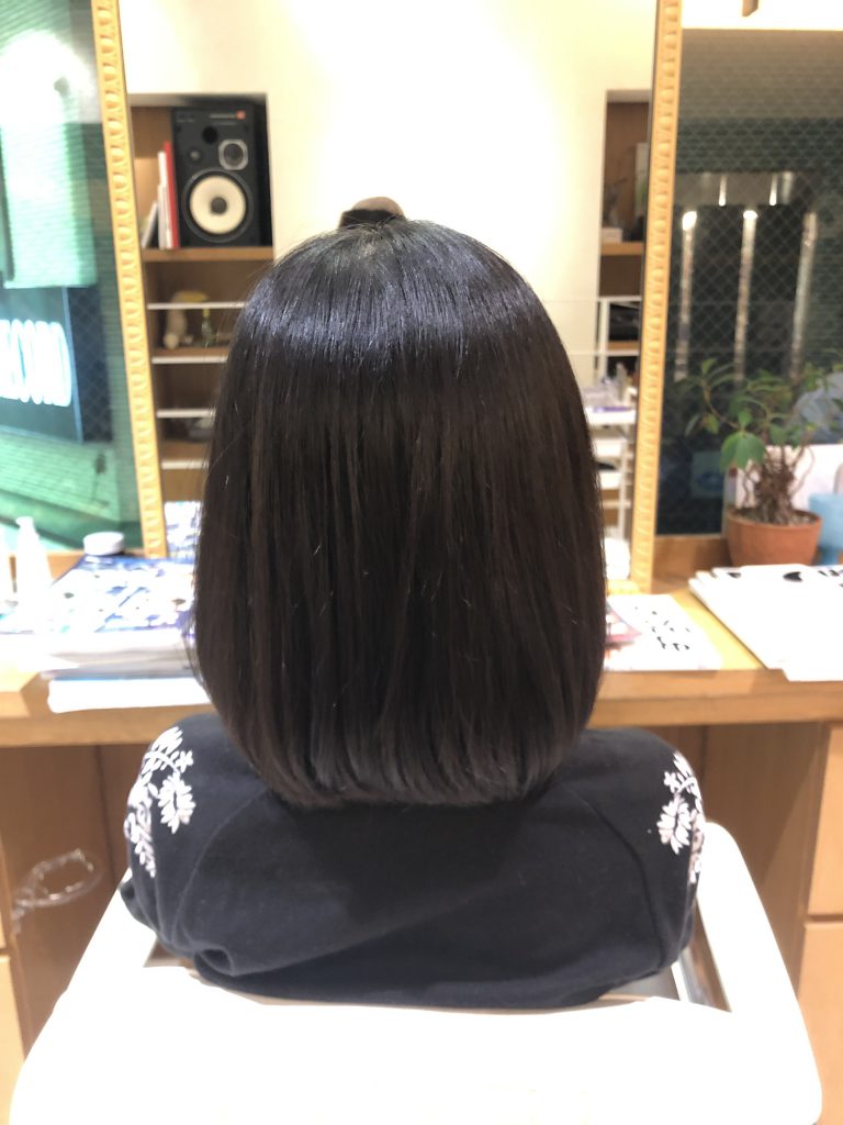 小学生のお客様をバッサリボブに 高円寺 美容室 On The Corner オンザコーナーヘアサロン